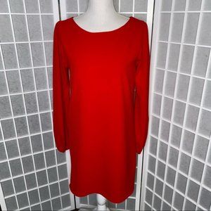 Nymphe Long Sleeve Red Dress small